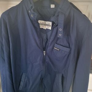 Vintage Members Only Navy Zip-Front Racer Jacket